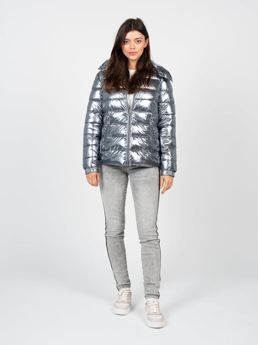 Guess Jacka Bomberjacka Dam Silver - Image 2