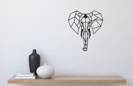 HOMEMANIA Elephant Wall Decoration, in Black