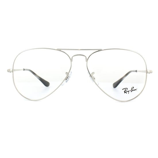 Ray-Ban Glasses Frames 6489 Aviator 2501 Silver 55mm - Image 1