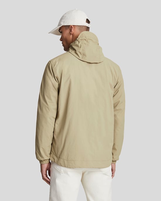 Mens Zip Through Hooded Jacket in Green - Image 3