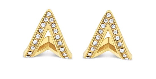 Tommy Hilfiger Dames Rvs Stud Oorbellen - Goud 2780364 - Image 3