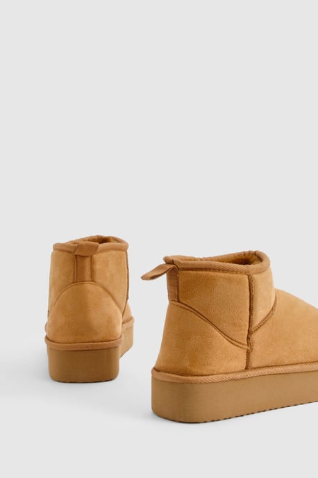 Platform Cosy Ankle Boots