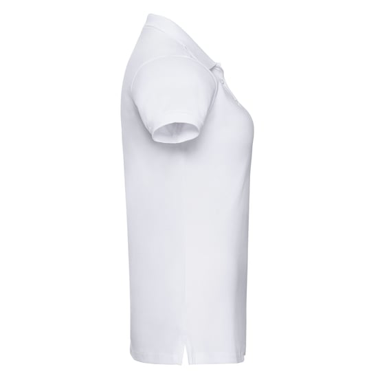 Russell Dames/Dames Piqué Poloshirt (Wit) - Image 3