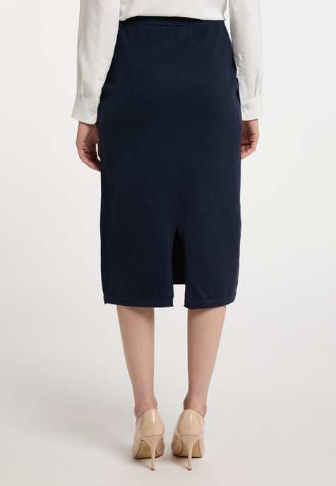 Dreimaster Knitted skirt women marine - Image 3