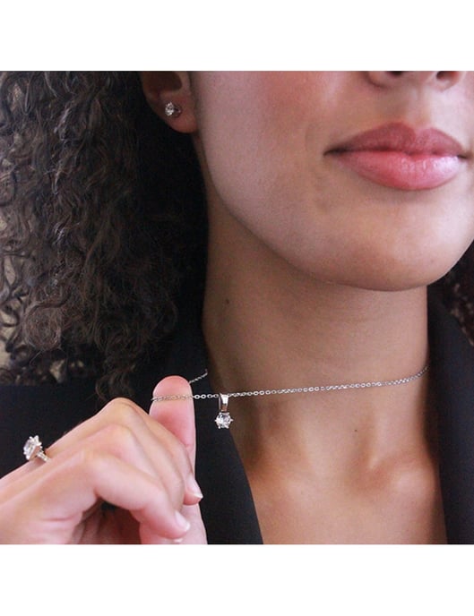 Crystal Mia Födelsesten Set - Silver och kristall - Image 6