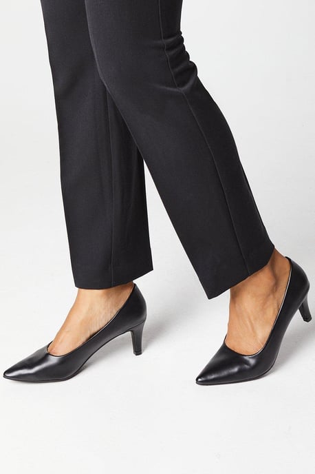 Dora Kitten Heel Court Shoes