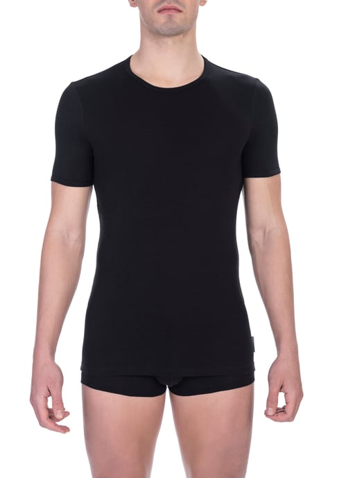Bikkembergs Black Cotton T-Shirt - Image 1