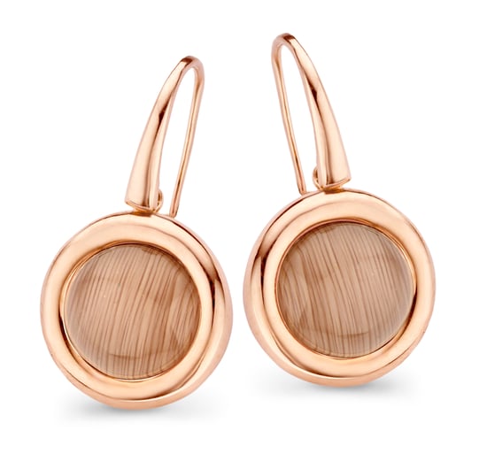 Orphelia 'Isabella' Women's 925 Sterling Silver Drop Earrings - Rose ZO-7197/BR - Image 1