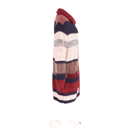 Chloe Striped Cardigan in Multicolor Mohair - Image 5