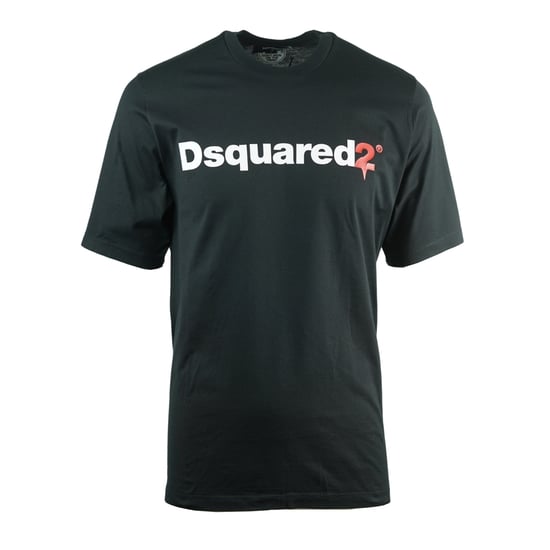 Dsquared2 Drip Logo Slouch Fit Black T-Shirt