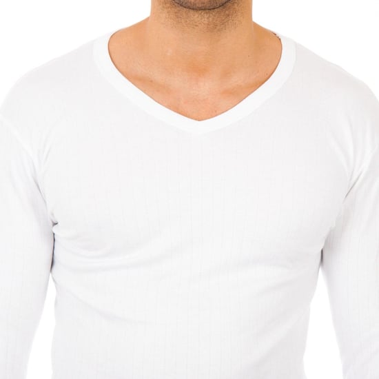 Men's V-neck long sleeve thermal t-shirt 0209