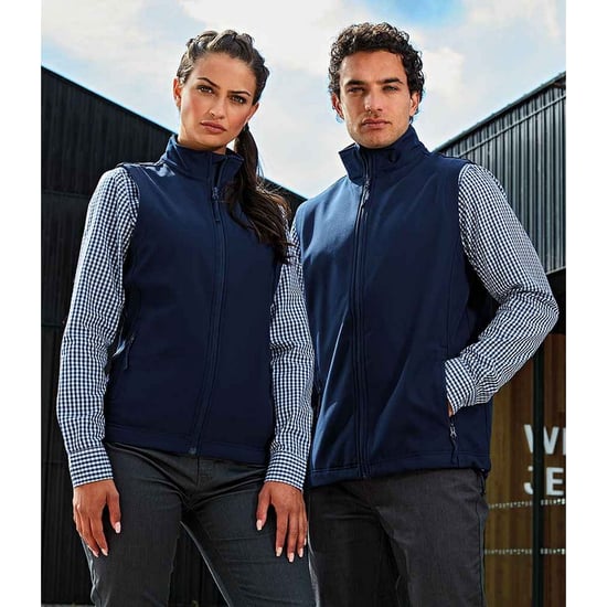 Premier Womens/Ladies Windchecker Gilet (Navy) - Image 2