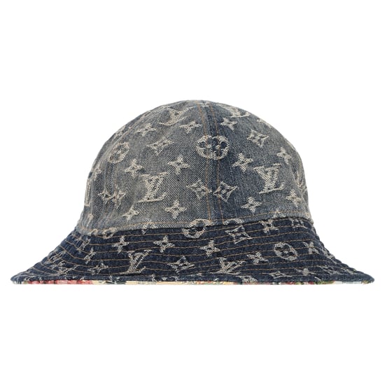 Louis Vuitton Monogram Tapestry Reversible Bucket Hat in Blue Denim - Image 3