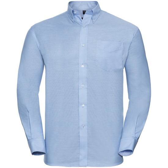 Russell Collectie Dames/Dames Lange Mouw Easy Care Oxford Shirt (Oxford Blauw) - Image 1