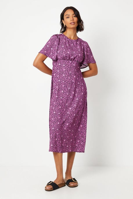 Purple Floral Margot Dress