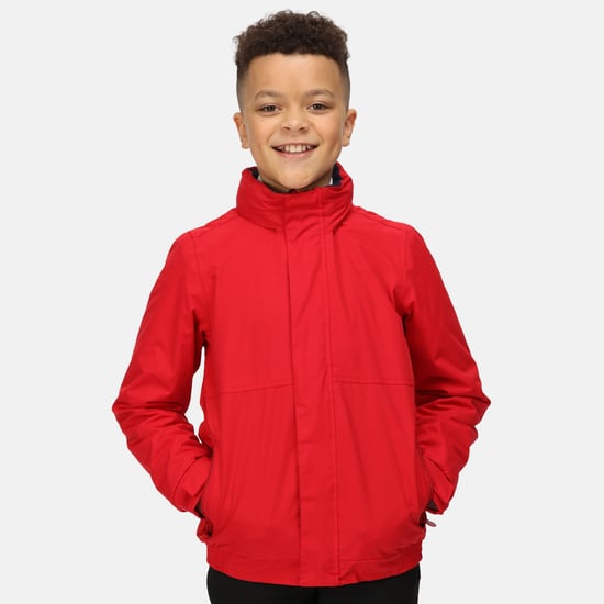 Regatta Kinderen/kinderen Waterdicht Windproof Dover-jasje (Klassiek rood/navy) - Image 3