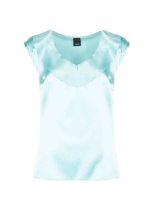 Pinko Top Fascinoso Woman's Turquoise - Image 1