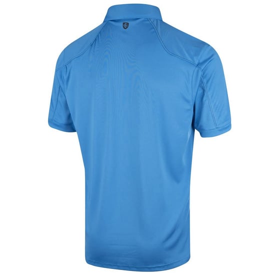 Island Green Heren Gestikt Golf Poloshirt (Hemelsblauw) - Image 2