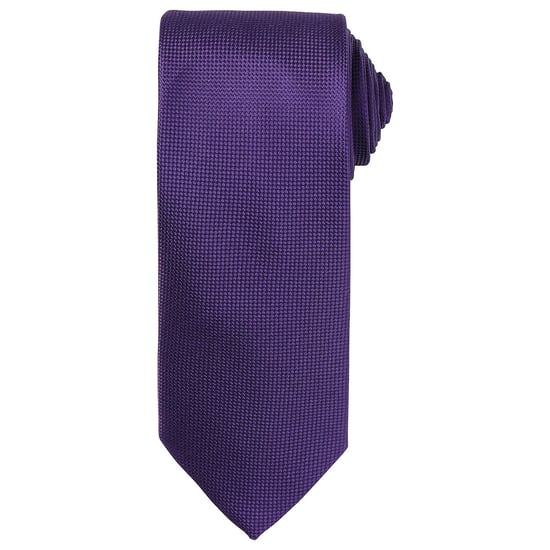 Premier Unisex Adult Micro Waffle Tie (Purple) - Image 1