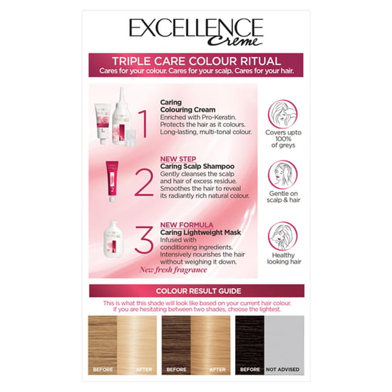 L'Oreal Paris Excellence Creme Permanent Hair Dye, 10 Natural Baby Blonde