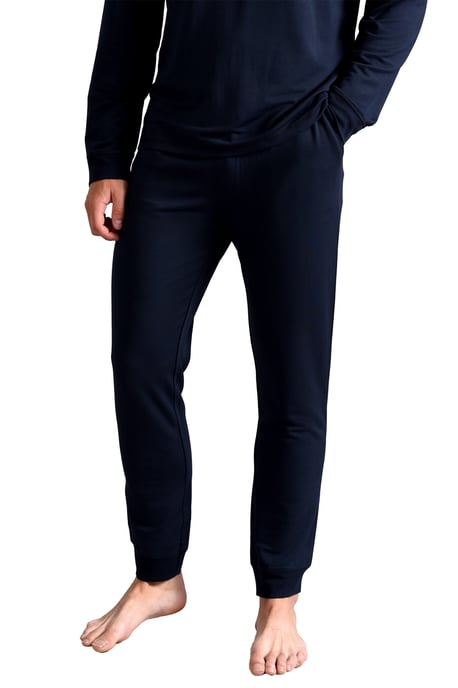 Mens Ted Baker Pyjama Bottoms | Breathable Casual Long Pyjama Joggers with Pockets - Navy - Image 1