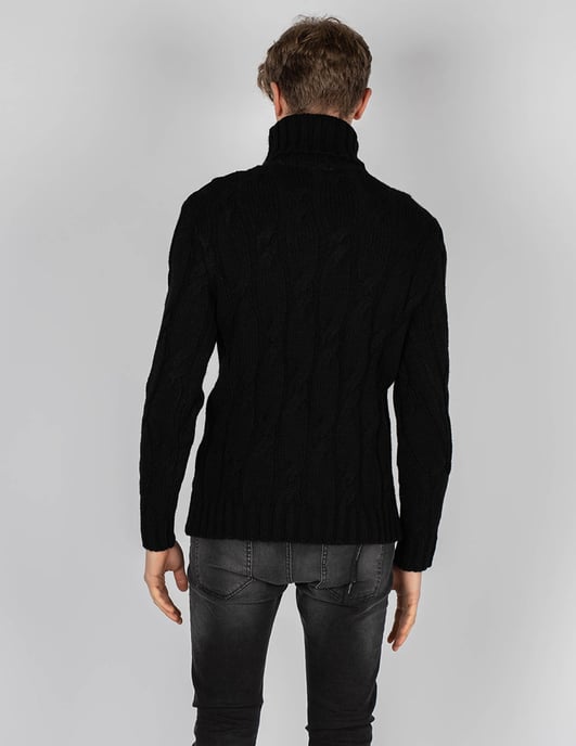 Xagon Man Pullover Turtleneck Men's Black - Image 4