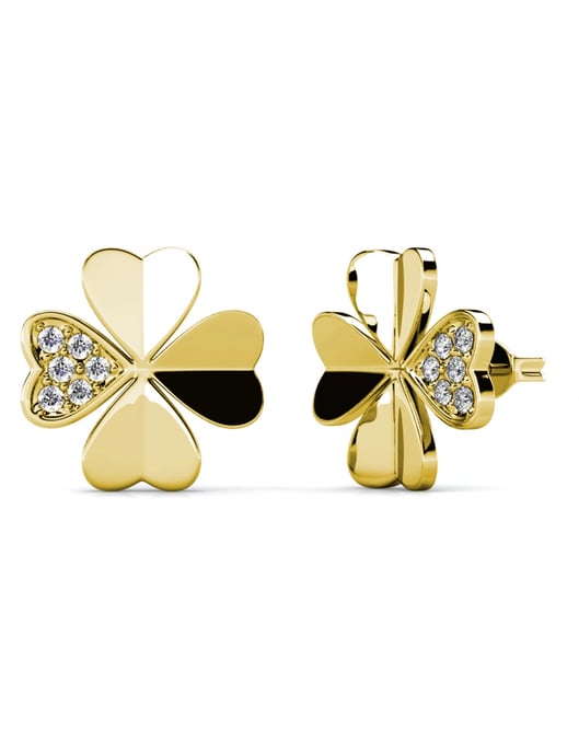 Parure et Coffret Klöverblad - Doré et Cristal - Image 3