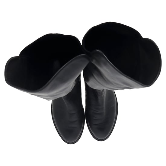 Stuart Weitzman 5050 Lift Over-the-Knee Boots in Black Leather and Suede - Image 5