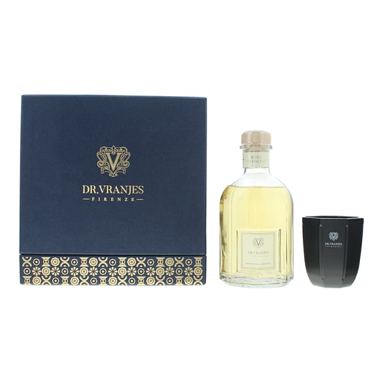 Dr. Vranjes Firenze Rosa Tabacco Diffuser 250ml + Candle 80ml Gift Set