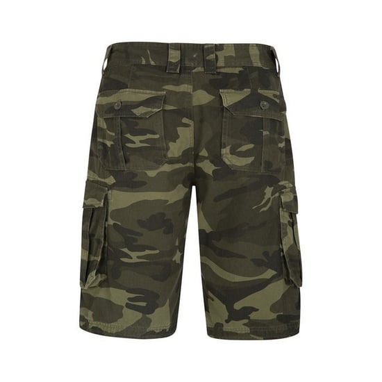 Mountain Warehouse Heren Camo Cargo Shorts (Khaki Groen/Zwart) - Image 2