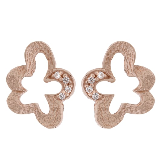 Orphelia 'Malenia' Women's 925 Sterling Silver Stud Earrings - Rose ZO-7077/1