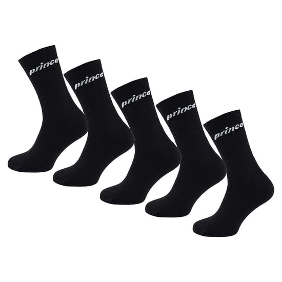 Prince 5-Pack Tennis Heren Zwart Gewatteerde Sokken - Image 1