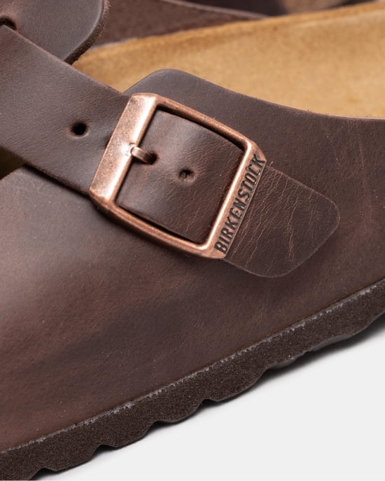 Birkenstock Boston Oiled Nubuck Leather Unisex Clogs - Image 2