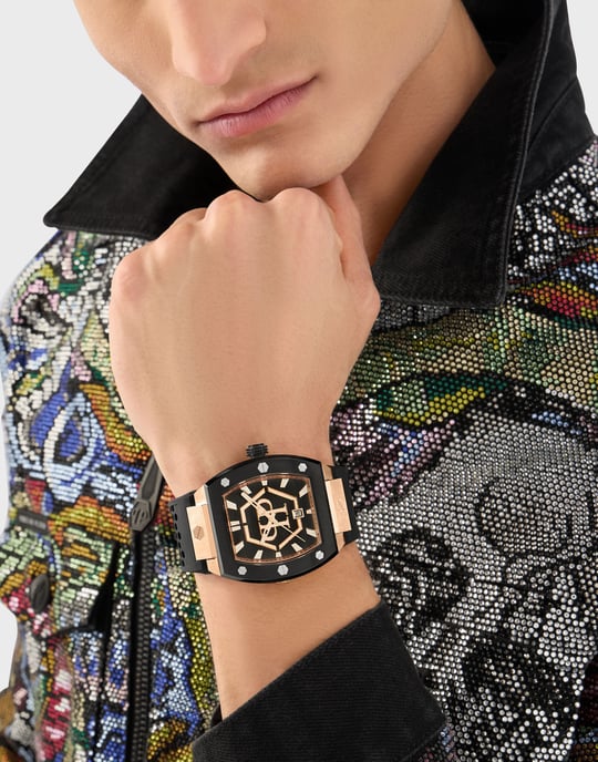 Philipp Plein The Hexagon Phantom Heren Horloge Zwart PWPUA0124 - Image 3