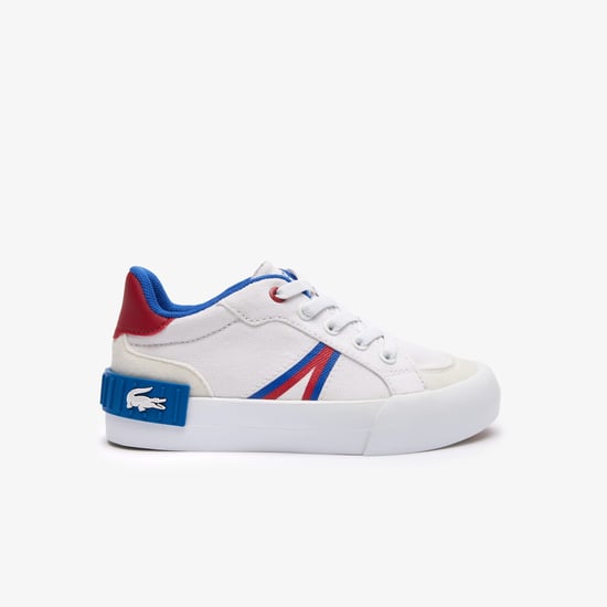 Boy's Lacoste Infants L004 Trainers in White red