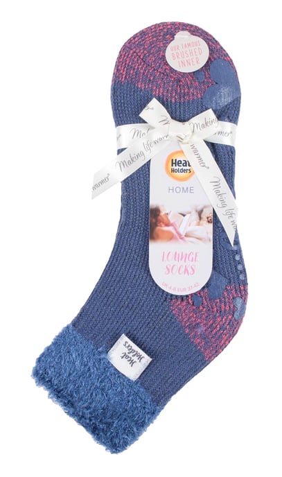 Heat Holders Womens Cuddly Fluffy Bed Socks with Feather Top - Image 2