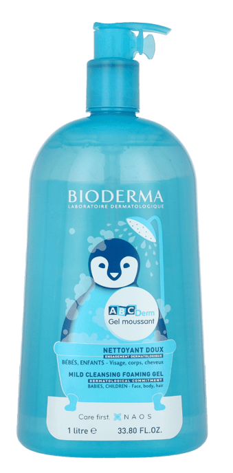 Bioderma ABCDerm Mild Rengörande Skumgel 1000 ml - Image 1