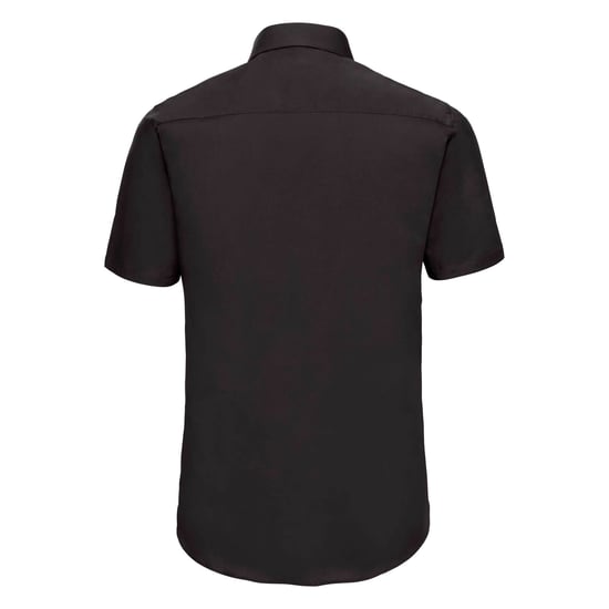 Russell Collectie Heren Korte Mouw Easy Care Gevoelig Overhemd (Zwart) - Image 2
