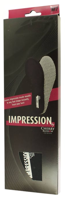 Cherry Blossom Memory Insoles Shoe Care Impressions Mens black
