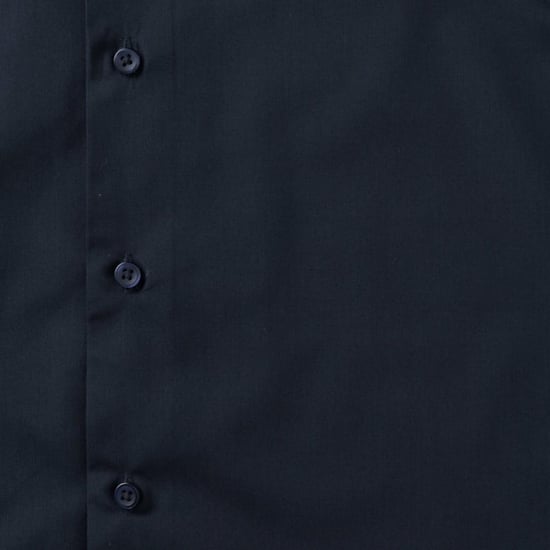 Russell Collectie Heren Korte Mouwen Poly-Katoen Easy Care op maat gemaakt Poplin Shirt (Franse marine) - Image 5