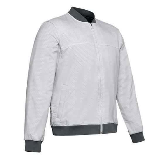Under Armour Mens Coldgear Reactor Bomber Jacket Grey 1350940 014