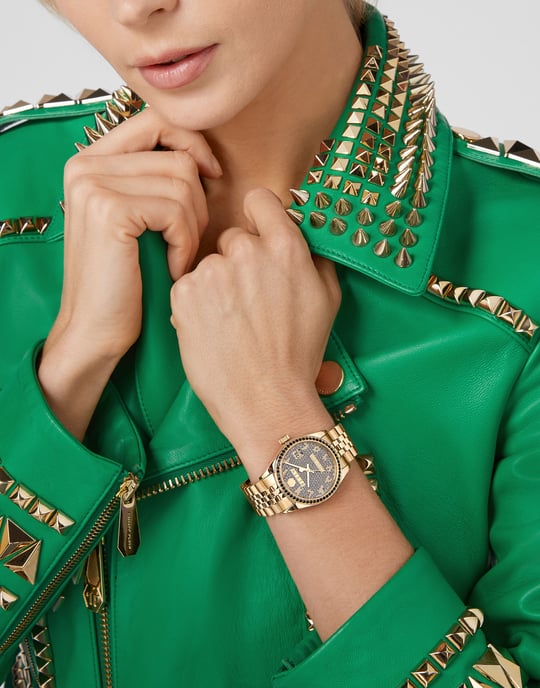 Philipp Plein Date Superlative Women's Gold Watch PWYAA0923