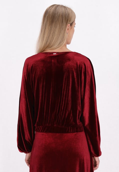 Dreimaster Blouse women dark red - Image 4