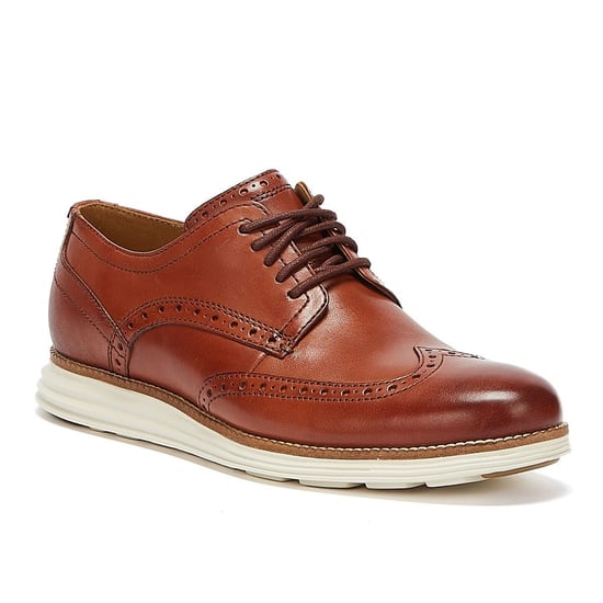 Cole Haan ØriginalGrand Shortwing Oxford Heren Bruin/Wit Brogues - Image 1