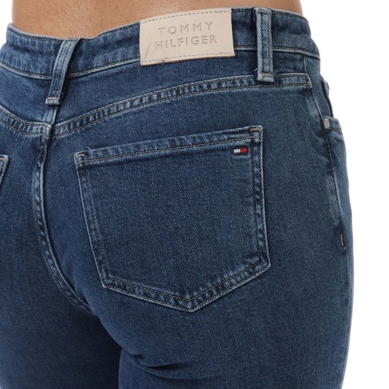 Women's Tommy Hilfiger Rome Mid Rise Straight Jeans in Denim - Image 6
