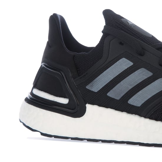 Men's adidas Ultraboost 20 Running Shoes in Black-White - Image 5