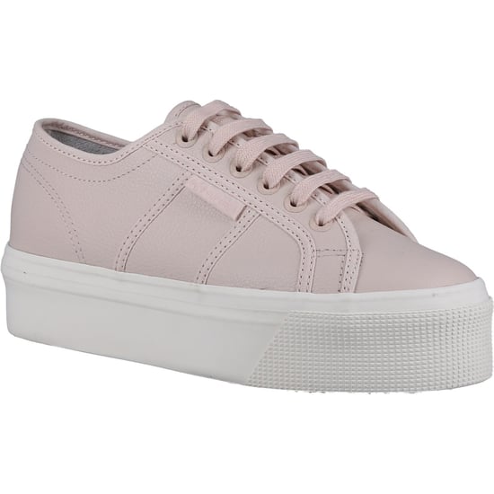 Superga 2790 Leather Women's Pink Almond Trainers - Image 1