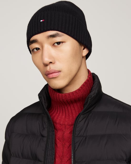 Tommy Hilfiger TH Flag Mens Pima Cotton Beanie