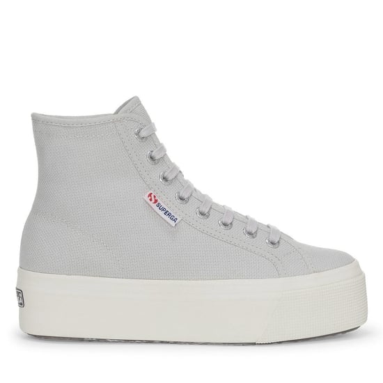 Superga Womens/Ladies 2708 Lace Up High Tops (Grey Silver/Avorio) - Image 1