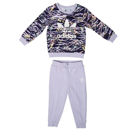 Girl's adidas Originals Baby Crew Set in Purple